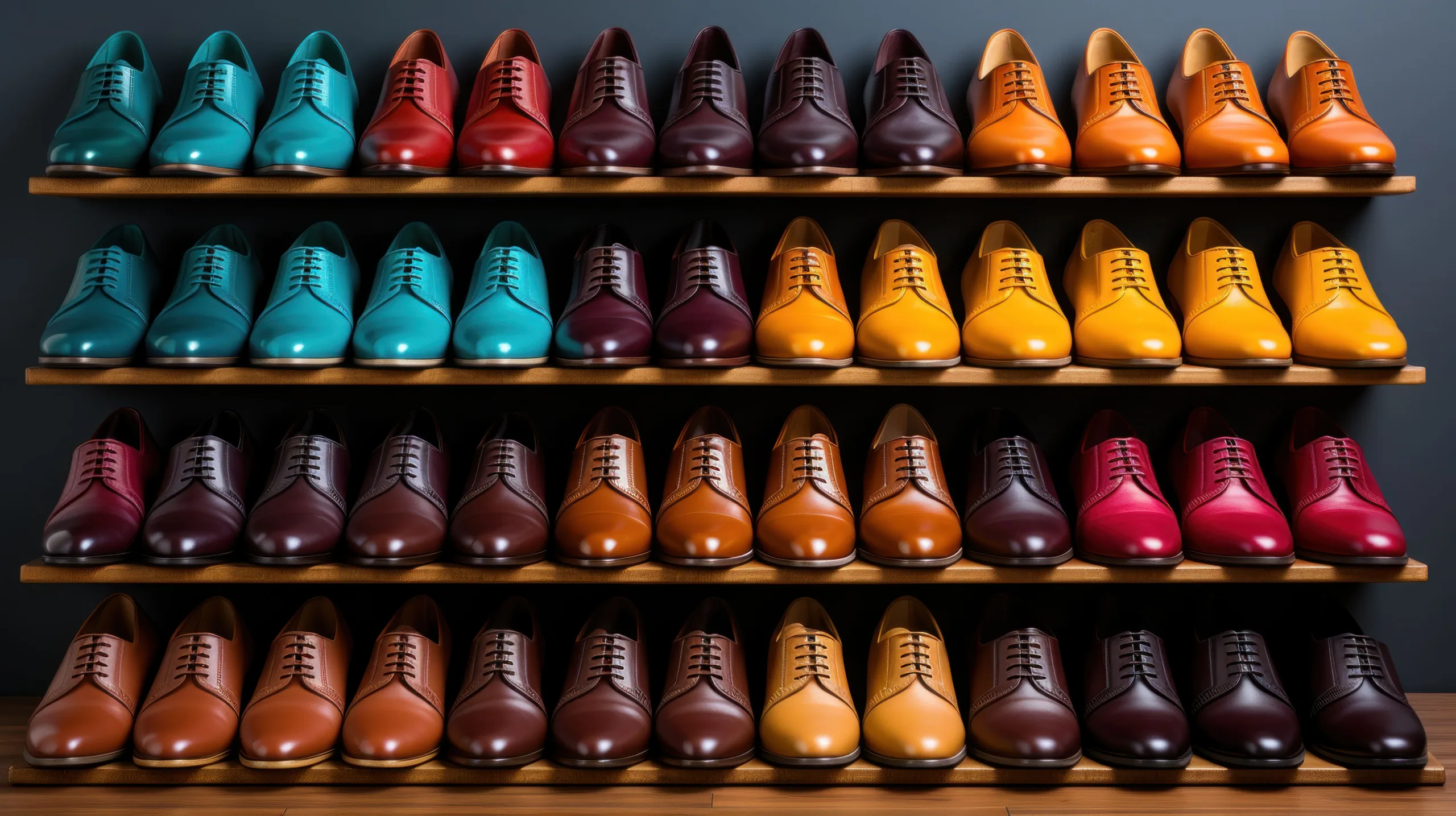 Colors for completely customized shoes